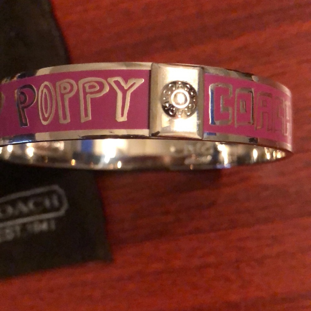 Coach poppy bangle bracelet